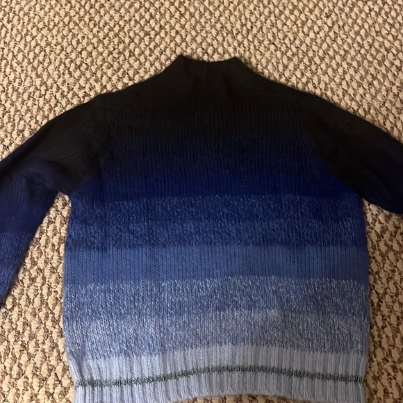 american eagle blue ombre mock neck sweater; never worn; size XS - Picture 2 of 5